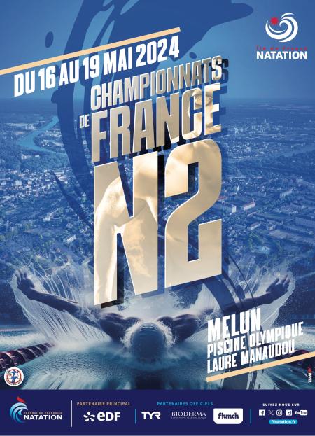 Championnat de France National 2 de Natation (affiche)